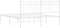vidaXL - Bedframe - met - hoofdbord - metaal - wit - 150x200 - cm