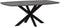 DTP Home Dining table Vito Danish oval 200 PEPPER,76x200x100 cm, mortex