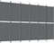 vidaXL - Kamerscherm - met - 6 - panelen - 300x200 - cm - stof - antracietkleurig