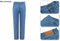Milanoro - Jeansbroek voor heren - Regular Fit - Lichtblauw - W32 - L30