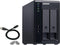 QNAP TR-002 - RAID-uitbreidingsbehuizing - 2 bays SATA-600 USB 3.1 Gen 2 - zwart