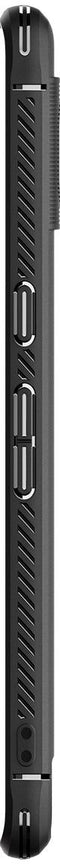 Spigen Rugged Armor - TPU Back Cover - Militaire standaard - Zwart