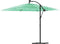 vidaXL - Parasol - met - stalen - paal - 269x269x235 - cm - groen