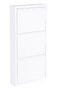 Bizzotto Eyvin schoenenrek - drie vakken - 50 x 15 x 106 cm - wit