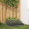 vidaXL - Tuin - Plantenbak - 3-Tier - 90x90x35 - cm - Anthraciet - Staal