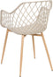 NASHUA - Eetkamerstoel - Beige - Synthetisch materiaal