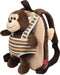 Perletti Reversible Backpack Max Monkey 1,6 Liter Bruin
