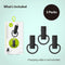 Bone Kabelbescherming, 3 stuks Silicone Kabelslang voor Lightning iPhone Oplaadkabel