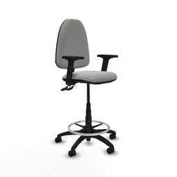 Piqueras y Crespo B2D01RN - Bureaustoel - Hoogteverstelbaar met armleuning - Lichtgrijs