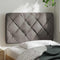 vidaXL - Hoofdbordkussen - 90 - cm - stof - taupe