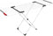 Vileda Surprise - Droogrek met X-onderstel - 20 m drooglengte - Wit