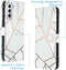 iMoshion Hoesje Geschikt voor Samsung Galaxy S21 Plus Hoesje Met Pasjeshouder - iMoshion Design Softcase Bookcase - Meerkleurig / White Graphic