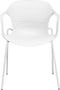 ELBERT - Eetkamerstoel - Wit - Synthetisch materiaal