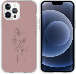 iMoshion Hoesje Geschikt voor iPhone 13 Pro Hoesje Siliconen - iMoshion Design hoesje - Roze / Floral Pink