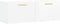 vidaXL - Wandkast - 100x36,5x35 - cm - bewerkt - hout - hoogglans - wit