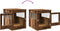 vidaXL - Hondenbench - 64,5x80x71 - cm - bewerkt - hout - oud - houtkleurig