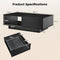 Coast LED Salontafel - Hoogglans met Afstandsbediening en Opbergruimte - 95 x 55 x 31 cm - Zwart