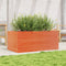 vidaXL - Plantenbak - 110x60x46 - cm - massief - grenenhout - wasbruin