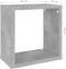 vidaXL - Wandschappen - kubus - 6 - st - 26x15x26 - cm - betongrijs