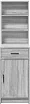vidaXL - Hoge - Kast - Grijs - Sonoma - 40x41x135 - cm - Gelaagd - Hout
