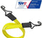 MasterLock 3226EURDAT - Platte Snelbinder - Dubbele haak - 100 cm x 18 mm - Geel