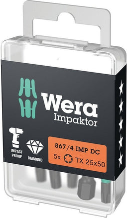 867/4 IMP DC Impaktor Bit TX 40x50mm 5-delig - 05057667001