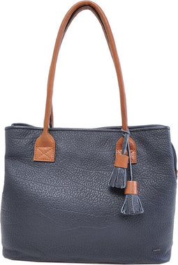 Berba Medium Schoudertas Dames - Leer - Chamonix - Blauw