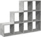vidaXL - Kamerscherm - / - boekenkast - 3-laags - 137,5x29x103,5 - cm - hout - grijs