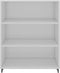 vidaXL - Dressoir - 69,5x32,5x90 - cm - bewerkt - hout - hoogglans - wit