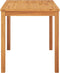 vidaXL - Tuintafel - 120x70x77 - cm - massief - teakhout