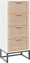 vidaXL - Hoge - kast - 40x30x95 - cm - bewerkt - hout