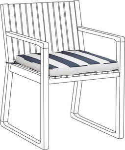 SASSARI - Tuinkussen - Marineblauw - 46 x 46 cm - Polyester