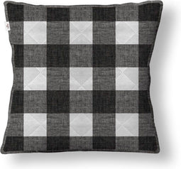 Zo Home Quattro di Lino Sierkussen - dark grey 50x50cm - inclusief binnen kussen