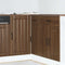 vidaXL - Spoelbakonderkast - Lucca - bewerkt - hout - bruin - eikenkleur