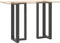 vidaXL - Bartafelpoten - 2 - st - T-vormig - 40x35x(100-101) - cm - staal - antraciet