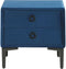 SEZANNE - Nachtkastje - Blauw - Fluweel
