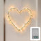 CozyHome 20 stuks hartvormige lampjes op batterijen, wit licht