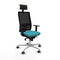 Bureaustoel met hoofdsteun Piqueras y Crespo 1D086G1 Turkoois