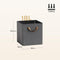 Woltu Opvouwbare Opbergboxen Set van 5 - Grijs - Met Handgrepen en Metalen Frame - 26 x 26 x 26,5 cm