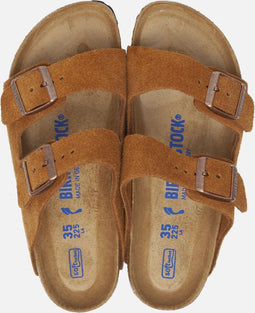 Birkenstock Arizona SFB VL Dames Slippers - Smal - Maat 41 - Mink