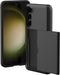 imoshion Hoesje Geschikt voor Samsung Galaxy S23 Hoesje - Ruimte voor 2 pasjes - imoshion Backcover met pasjeshouder - Zwart