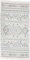 vidaXL - Vloerkleed - 160x230 - cm - katoen - beige - en - blauw
