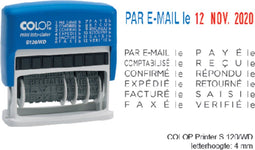 Woord-datumstempel colop 120 mini-info dater frans