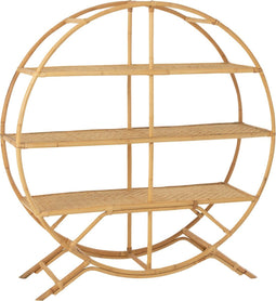 J-Line rek 3 Planken - rotan - naturel