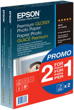 Epson Premium Glossy - Fotopapier 10x15 cm - 2x 40 Vellen (2 stuks)