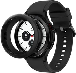 Spigen Galaxy Watch 4 Classic (46mm) - Liquid Air Case - Bescherming tegen krassen en stoten - Zwart