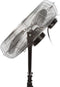 Perel - Vloerventilator - 3 snelheden 140 Watt - Zwart chroom 45 cm