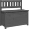 vidaXL - Bankje - 80x41x77 - cm - massief - grenenhout - grijs