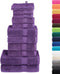 vidaXL - 12-delige - Handdoekenset - SOLUND - 600 - g/m² - paars