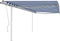 vidaXL - Luifel - handmatig - uittrekbaar - met - palen - 4,5x3,5 - m - blauw - en - wit